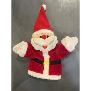 KIDS‎ II Vintage 1995 Santa Claus Hand Puppet Christmas Plush